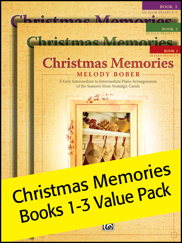 Christmas Memories Book 1 - Eight Intermediate Arrangements by Melody Bober