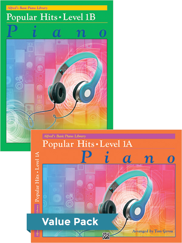 Alfred’s Basic Piano Library: Popular Hits, Levels 1A & 1B (Value Pack)