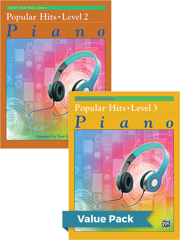 Alfred’s Basic Piano Library: Popular Hits, Levels 2 & 3 (Value Pack)