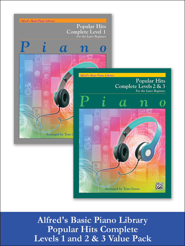 Alfred’s Basic Piano Library: Popular Hits, Complete Levels 1 and 2 & 3 (Value Pack)