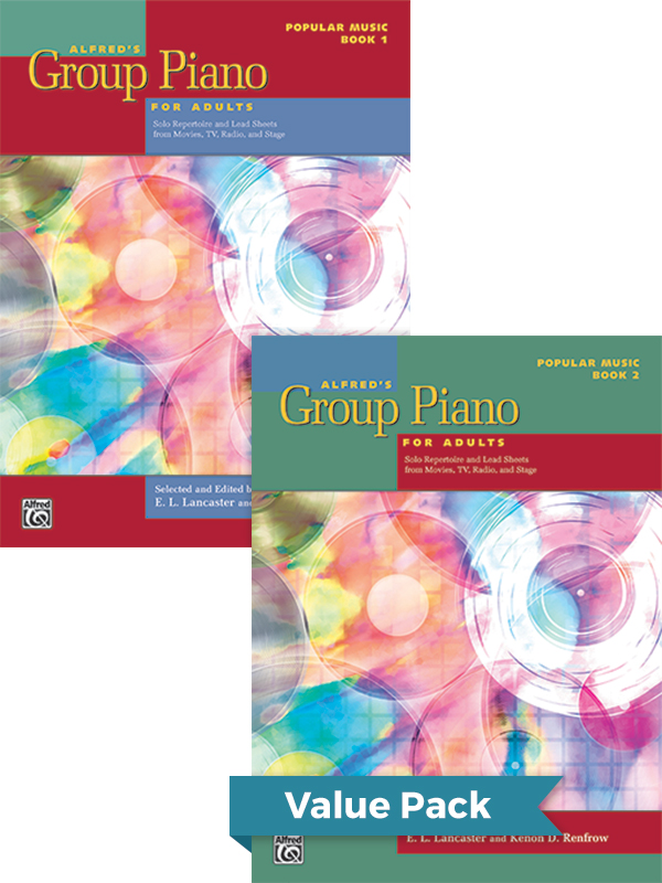 Alfred’s Group Piano for Adults: Popular Music Books 1 & 2