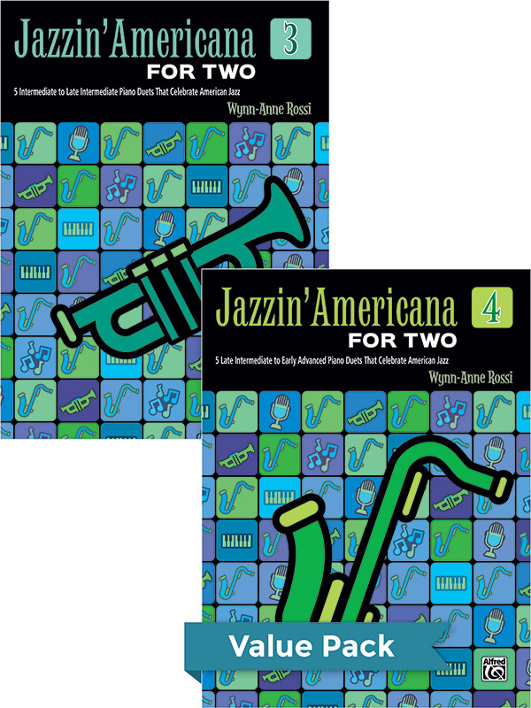 Jazzin’ Americana for Two Books 3-4 (Value Pack)