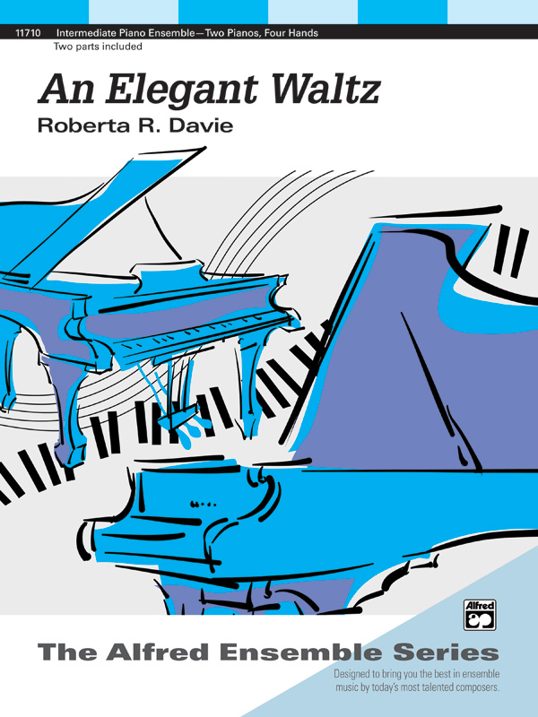 An Elegant Waltz: Piano Duo (2 Pianos, 4 Hands) Sheet (2