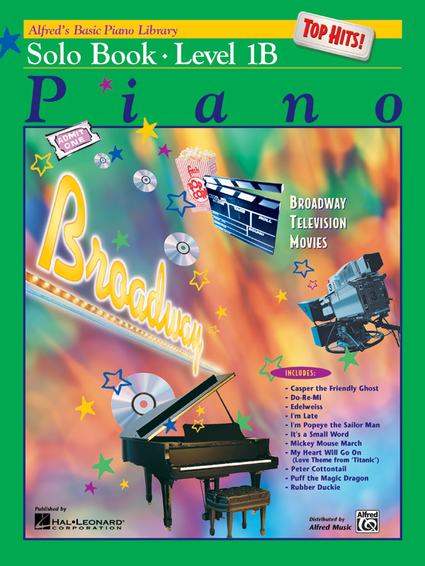 Alfred S Basic Piano Library Top Hits Solo Book 1b Piano Book