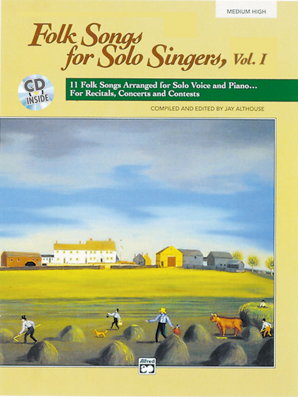 Jay Althouse : Folk Songs for Solo Singers, Vol. 1 - Medium High : Solo : Songbook & CD : 038081147314  : 00-16632