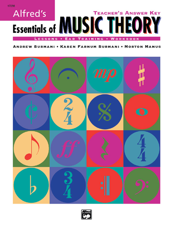 Alfred's Essentials of Music Theory Teacher's Answer Key Book & 2 CDs