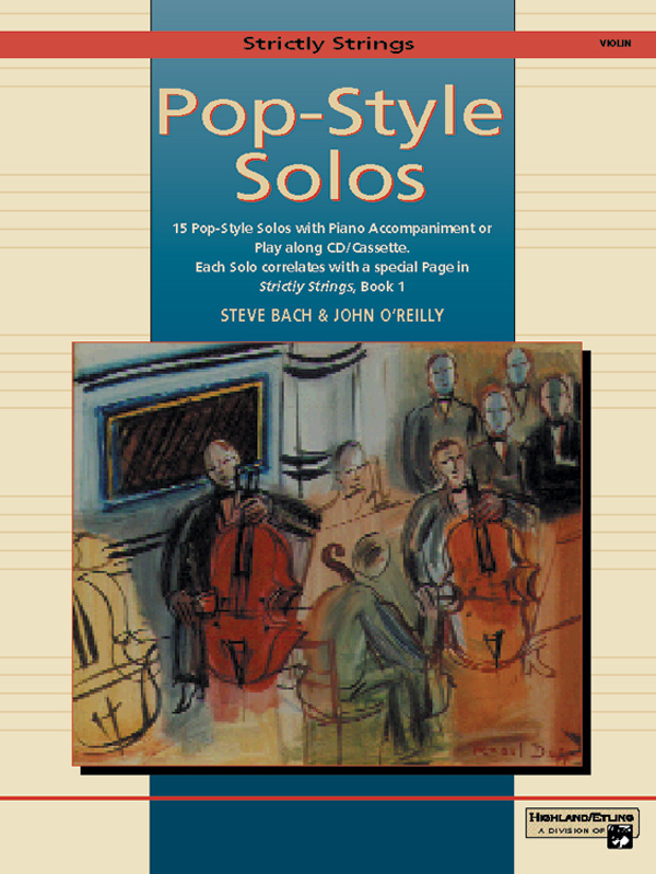Strictly Strings, PopStyle Solos Violin Book Steve Bach Sheet Music