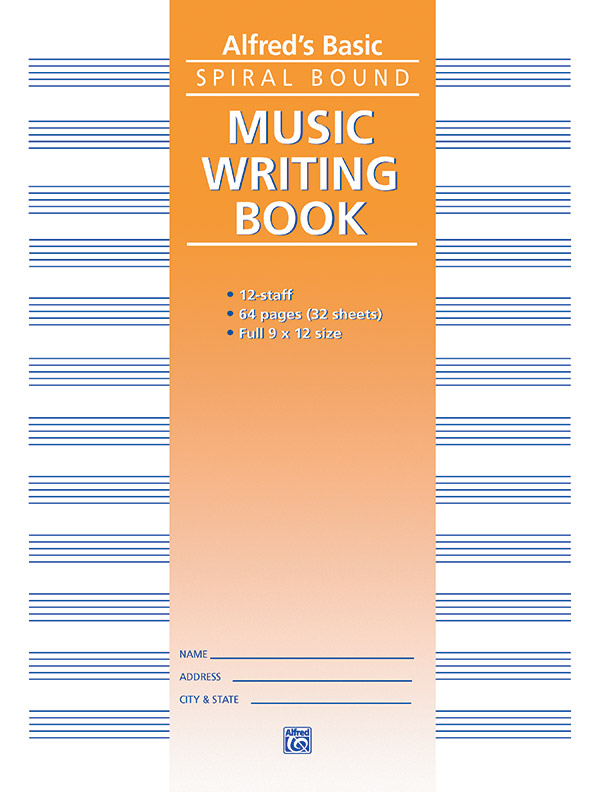 12 Stave Music Writing Book (9″ x 12″)