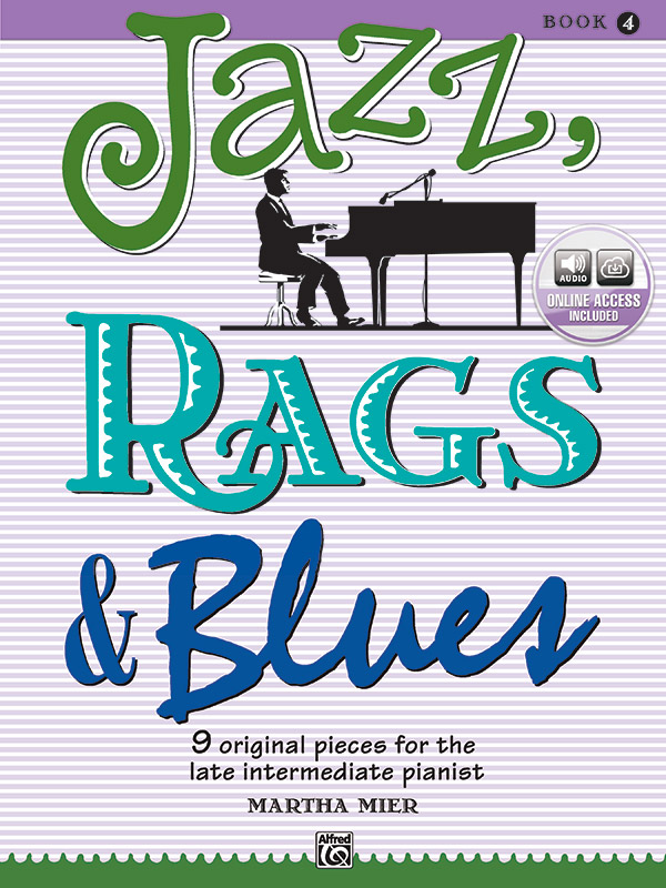 Jazz Rags Blues Book 4 Piano Book Online Audio Martha Mier