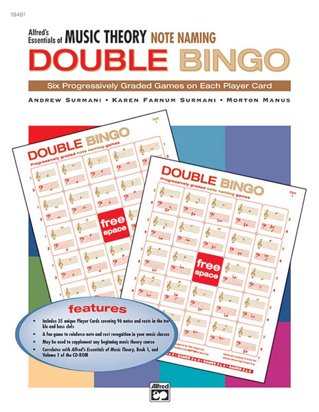 Alfred’s Essentials of Music Theory: Double Bingo Game — Note Naming