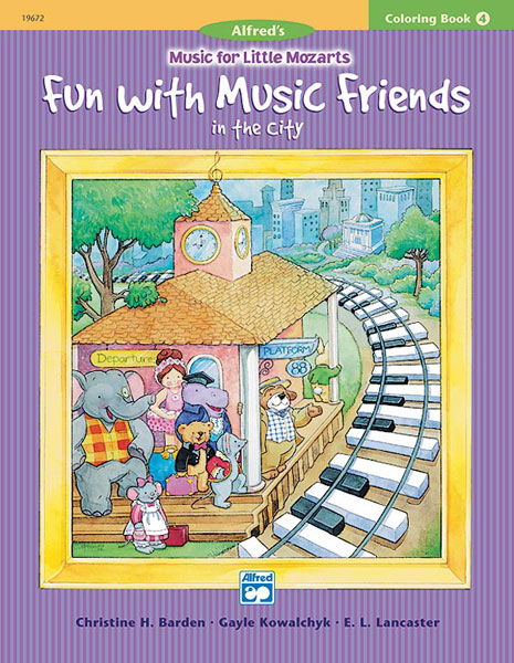 Music for Little Mozarts: Coloring Book 4 — Fun with Music Friends in the City