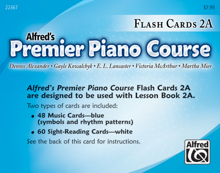 Premier Piano Course, Flash Cards 2A: Piano Flash Cards