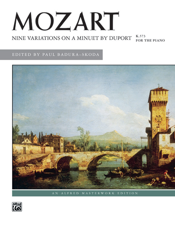 Mozart: Nine Variations On A Minuet By Duport, K. 573: Piano Book ...