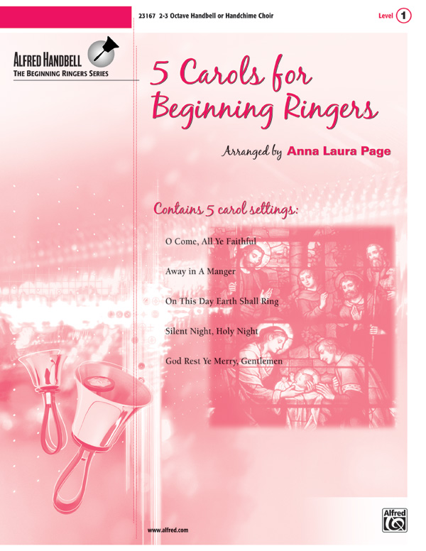 5 Carols for Beginning Ringers Handbells 23 Octaves Book Sheet Music