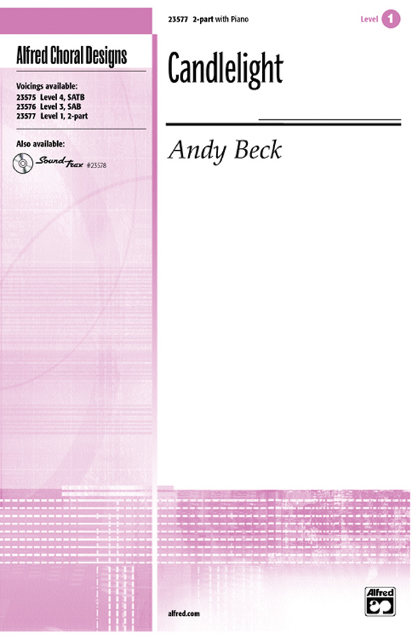 Candlelight : 2-Part : Andy Beck : Sheet Music : 00-23577 : 038081239002 