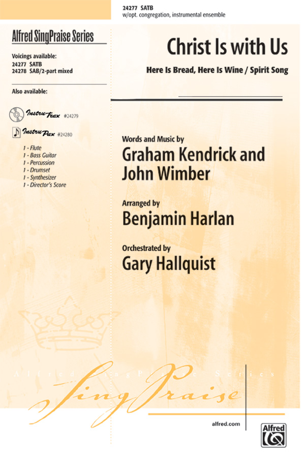 Christ is with us satb choral octavo john wimber sheet music