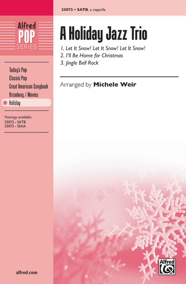 A Holiday Jazz Trio Satb A Cappella Choral Octavo
