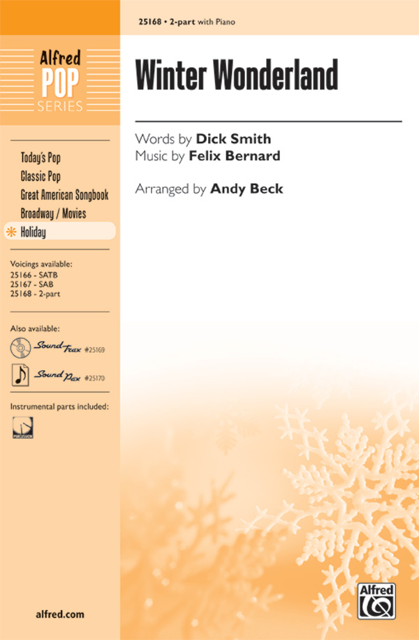Winter Wonderland : 2-Part : Andy Beck : Sheet Music : 00-25168 : 038081266602 