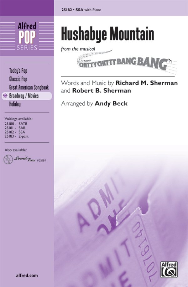 Hushabye Mountain : SSA : Andy Beck : Richard Sherman : Chitty Chitty Bang Bang : Sheet Music : 00-25182 : 038081266749 