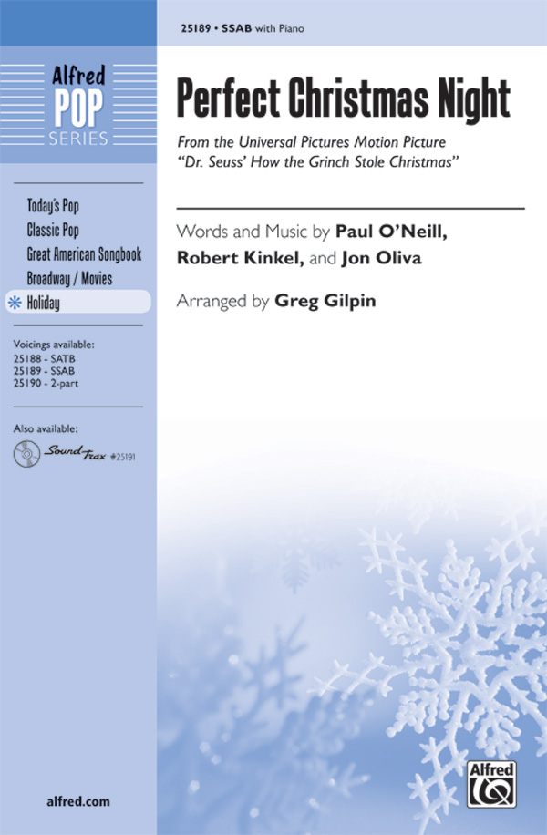 Perfect Christmas Night : SAB : Greg Gilpin : Sheet Music : 00-25189 : 038081266817 