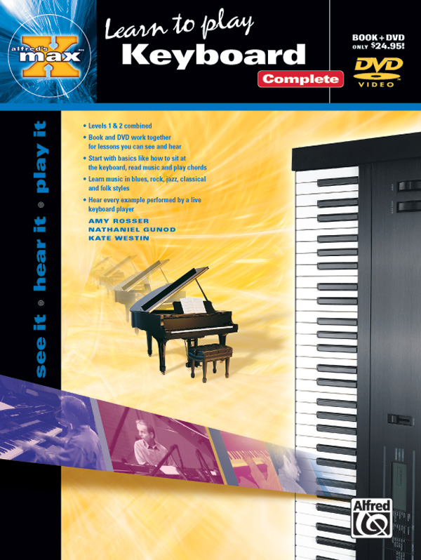 Alfred's MAX™ Keyboard Complete Electronic Keyboard Book & DVD (Sleeve