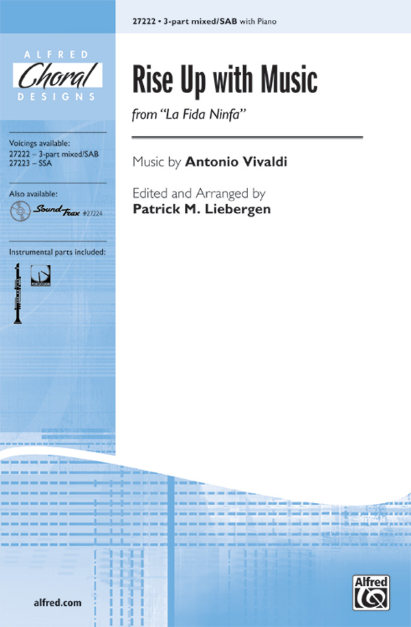 Rise Up with Music : SAB : Antonio Vivaldi : Antonio Vivaldi : Sheet Music : 00-27222 : 038081294827 