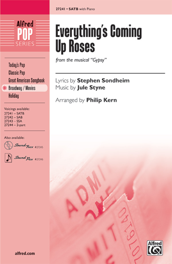 Everything's Coming Up Roses : SATB : Philip Kern : Jule Styne : Gypsy : Sheet Music : 00-27241 : 038081295015 