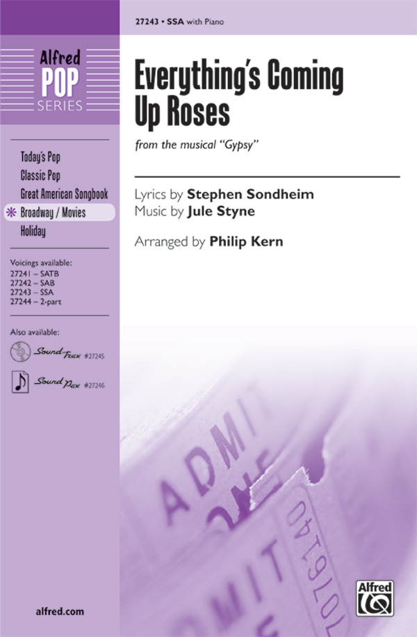 Everything's Coming Up Roses : SSA : Philip Kern : Gypsy : Sheet Music : 00-27243 : 038081295039 