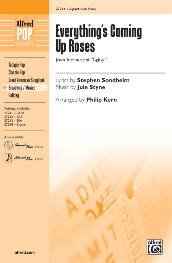 Everything's Coming Up Roses : 2-Part : Philip Kern : Jule Styne : Gypsy : Sheet Music : 00-27244 : 038081295046 