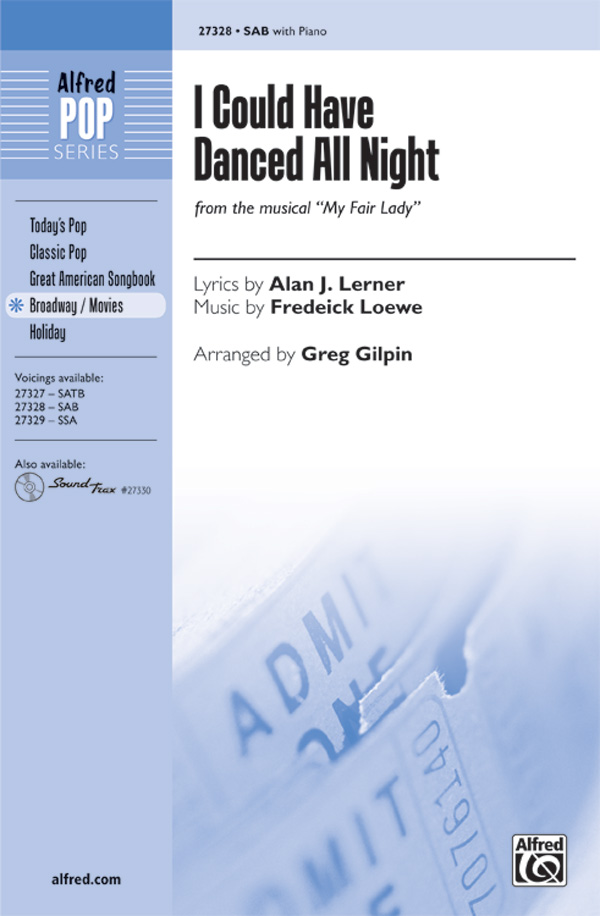 I Could Have Danced All Night SAB Choral Octavo Frederick Loewe