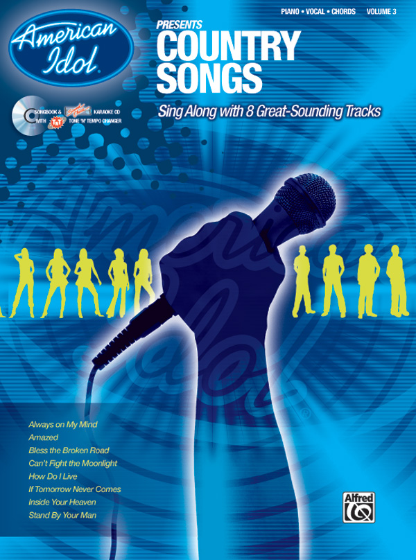 Various Arrangers : American Idol: Country Songs : Solo : Songbook & CD : 00-27683