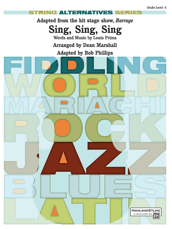 Sing Sing Sing Adapted From The Stage Show Barrage String Orchestra Conductor Score Parts Louis Prima