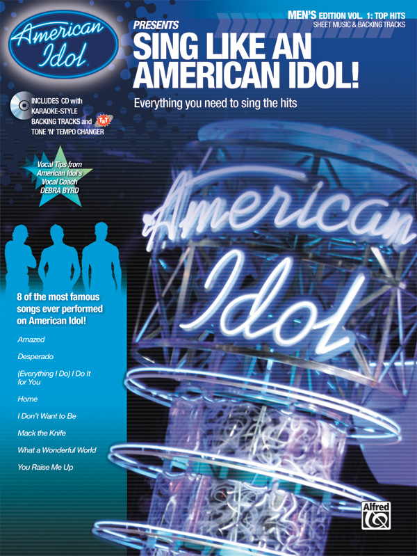 Various Arrangers : Sing Like an American Idol - Men's Edition Vol 1 : Solo : Songbook & CD : 00-30081