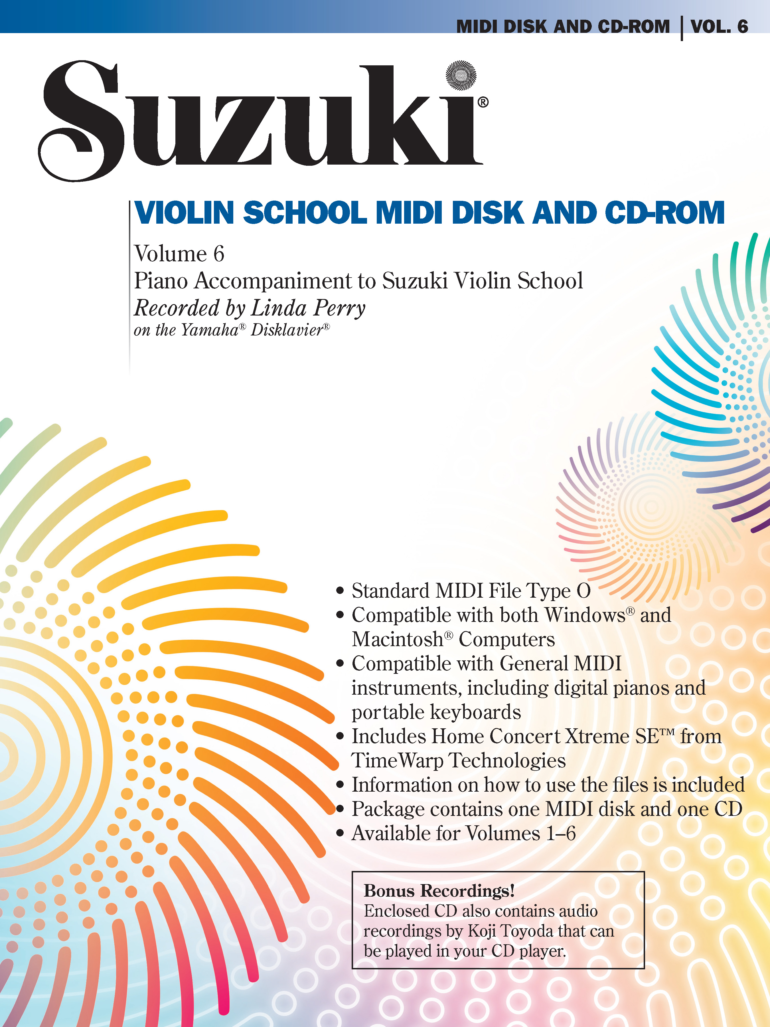 dynamisk Størrelse voks Suzuki Violin School, Volume 6: Violin General MIDI Disk & CD-ROM: Koji  Toyoda | Alfred Music