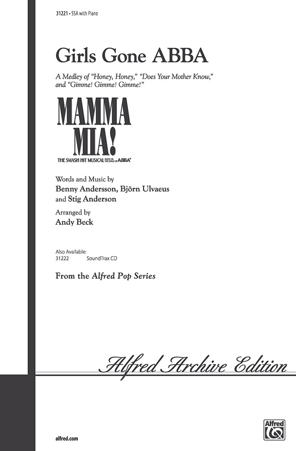 Girls Gone <span style="color:red;">ABBA</span> (A Medley) : SSA : Andy Beck : Stig Anderson : ABBA : Sheet Music : 00-31221 : 038081339924 