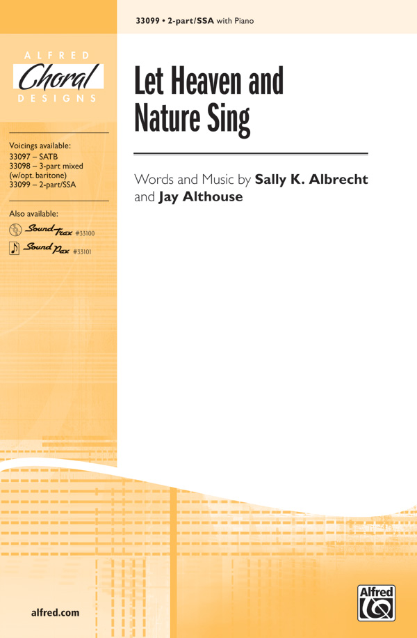Let Heaven and Nature Sing : 2-Part : Jay Althouse : Sheet Music : 00-33099 : 038081360072 