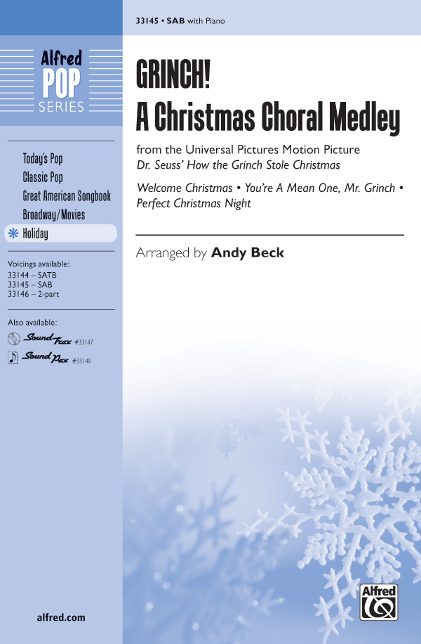 Grinch! A Christmas Choral Medley  : SAB : Andy Beck : Sheet Music : 00-33145 : 038081360539 