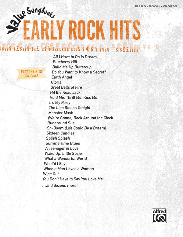 Value Songbooks Early Rock Hits Sheet Music