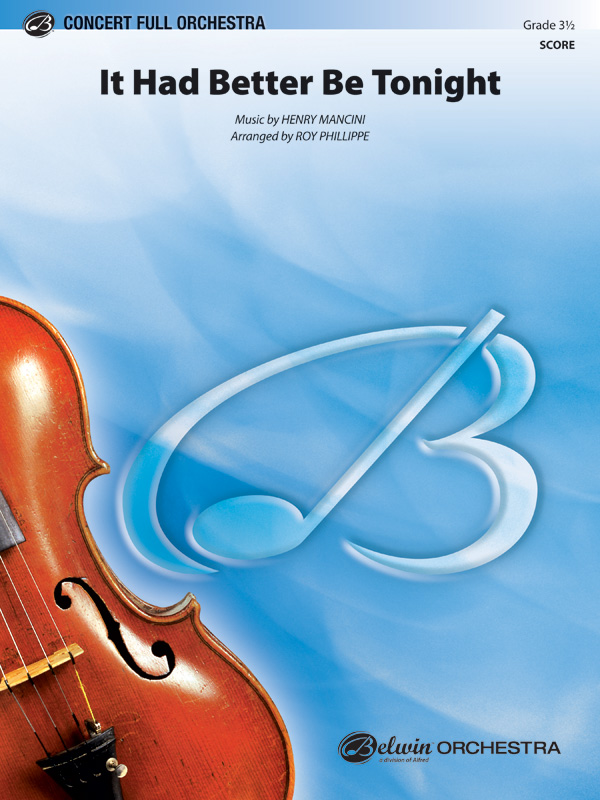 It Had Better Be Tonight From The Pink Panther Full Orchestra Conductor Score Parts Michael Buble