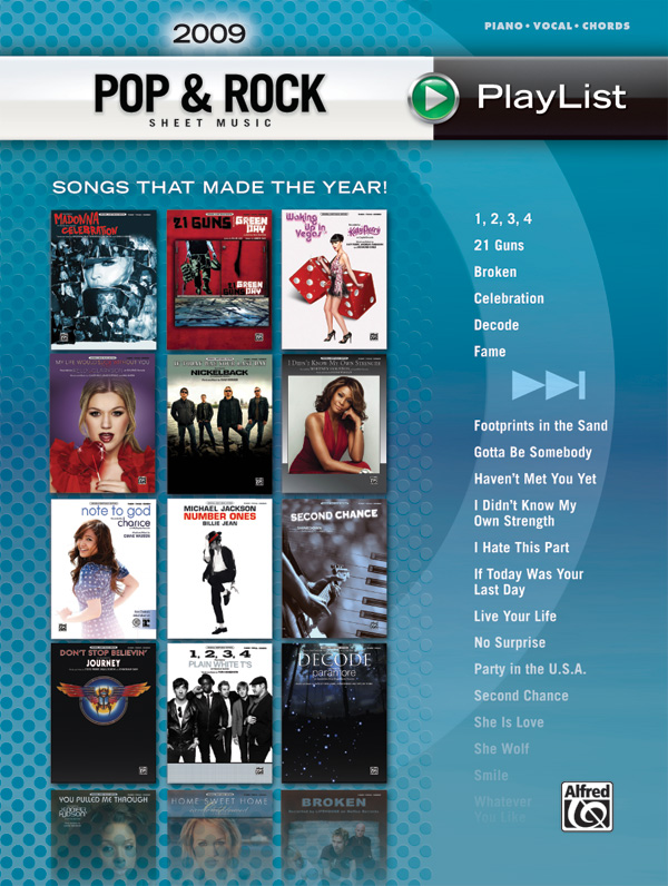 2009 Pop & Rock Sheet Music Playlist: | Sheet Music