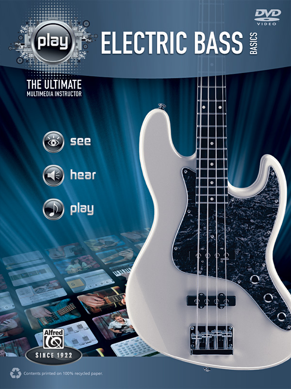 Alfred's PLAY Electric Bass Basics Bass Guitar Book & DVD Sheet Music