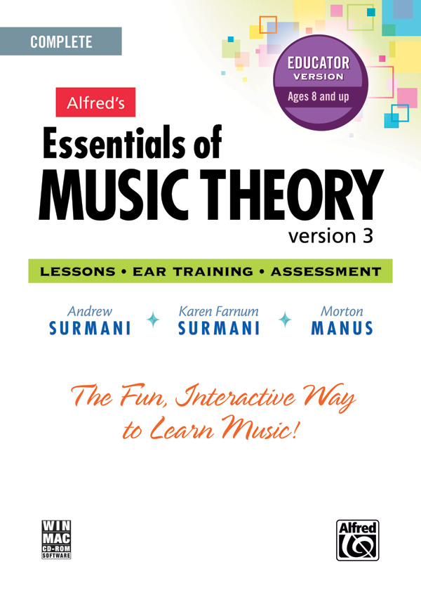 Alfred’s Essentials of Music Theory: Software, Version 3 CD-ROM Educator Version, Complete Volume