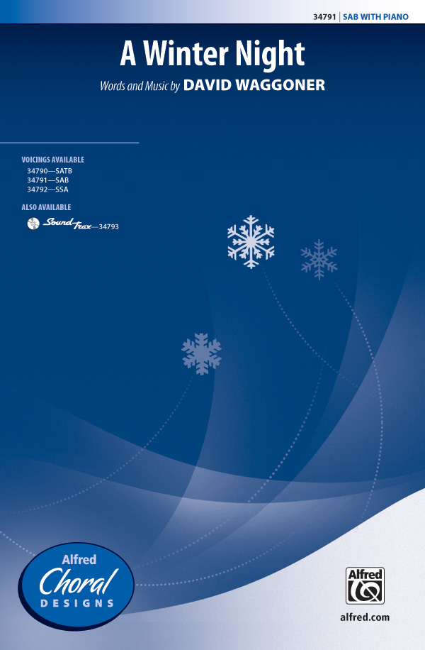 A Winter Night : SAB : David Waggoner : Sheet Music : 00-34791 : 038081385174 