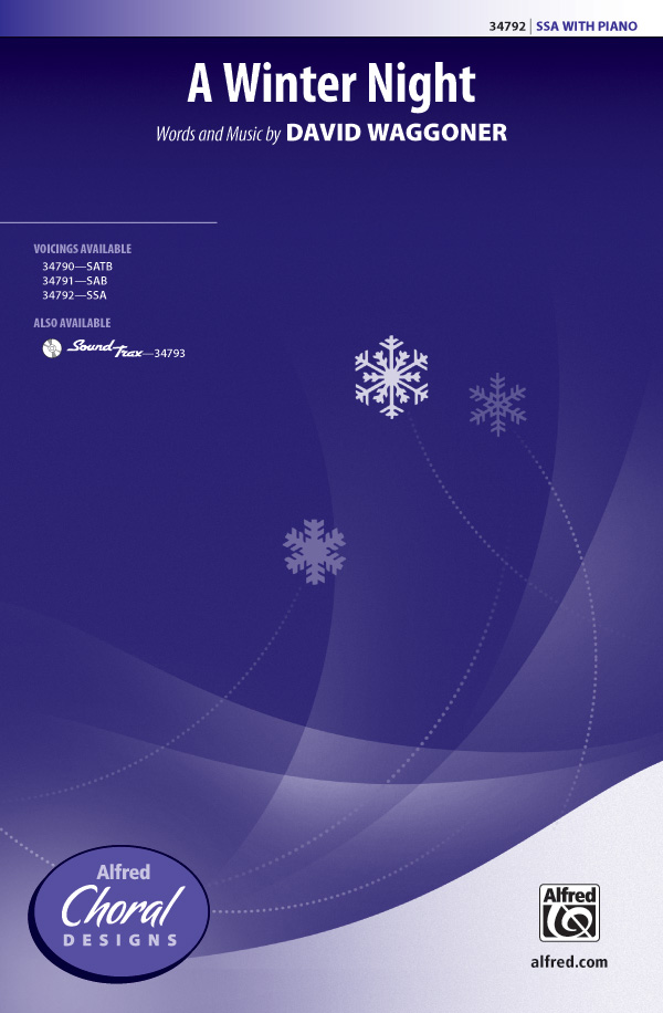 A Winter Night : SSA : David Waggoner : Sheet Music : 00-34792 : 038081385181 