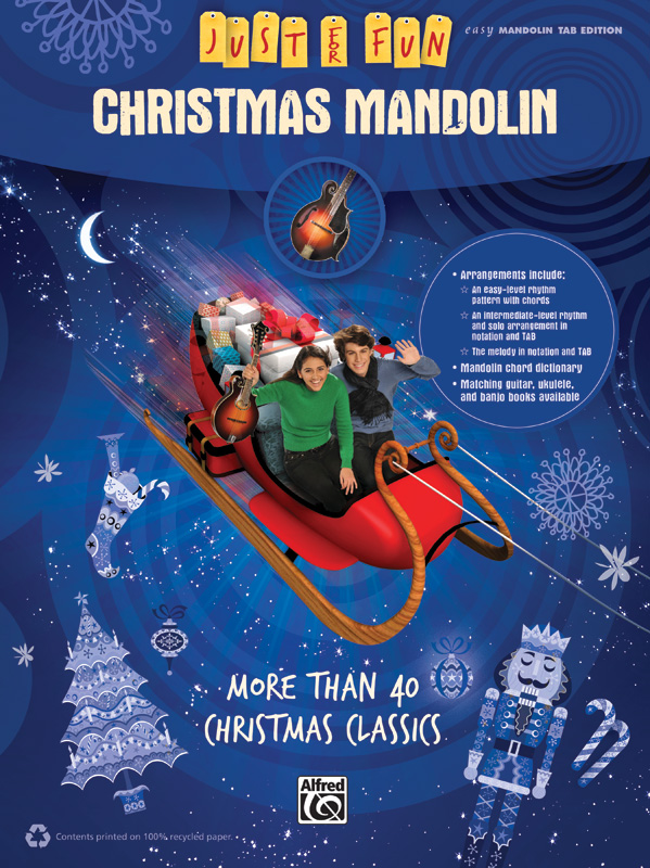 Just For Fun Christmas Mandolin Easy Mandolin Tab Book