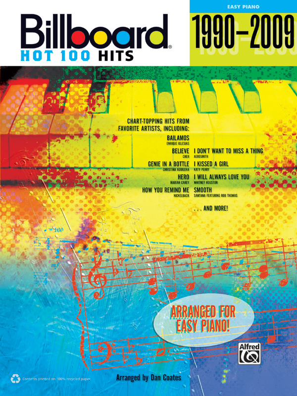Billboard Hot 100 1990--2009: Piano Book | Music