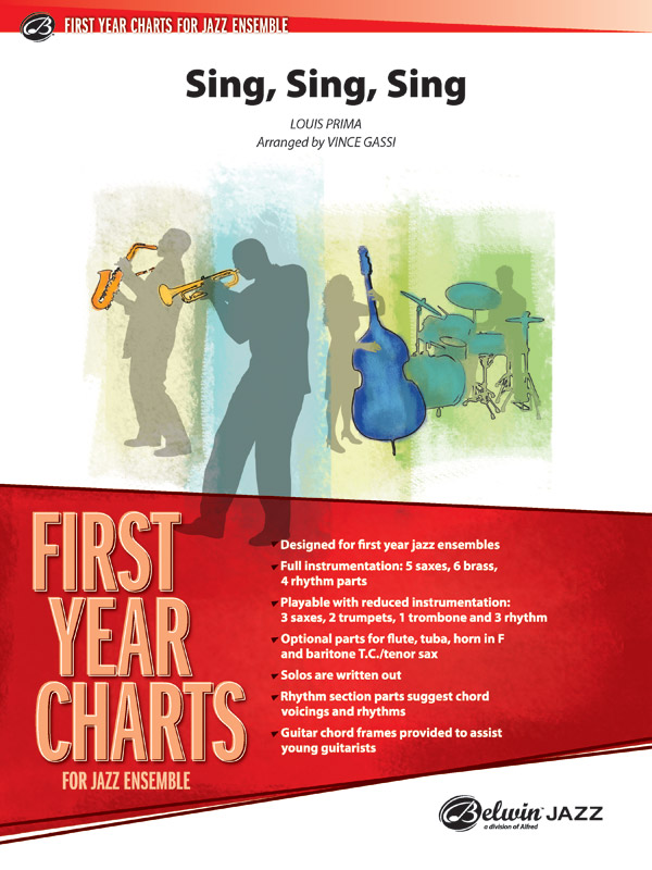Sing Sing Sing Jazz Ensemble Conductor Score Parts Louis Prima Sing Sing Sing Jazz Ensemble Conductor Score Parts Louis Prima