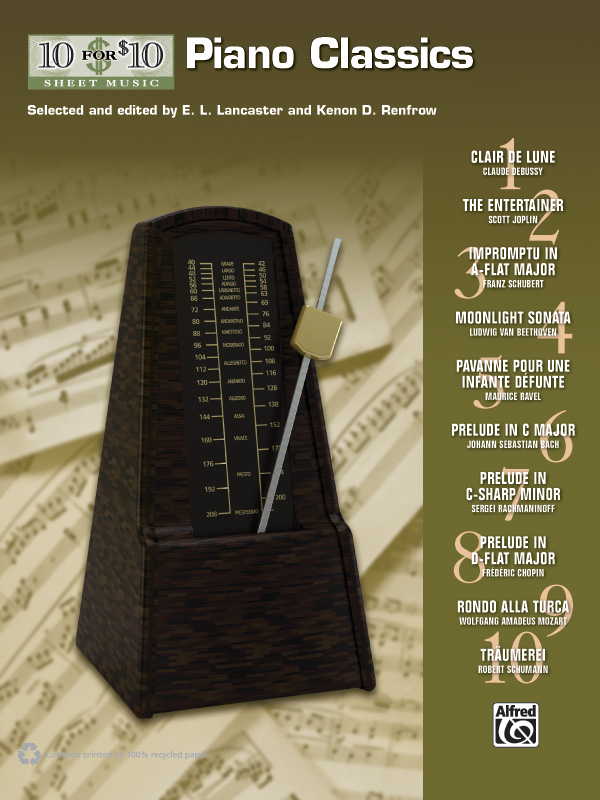 10 for 10 Sheet Music: Piano Classics