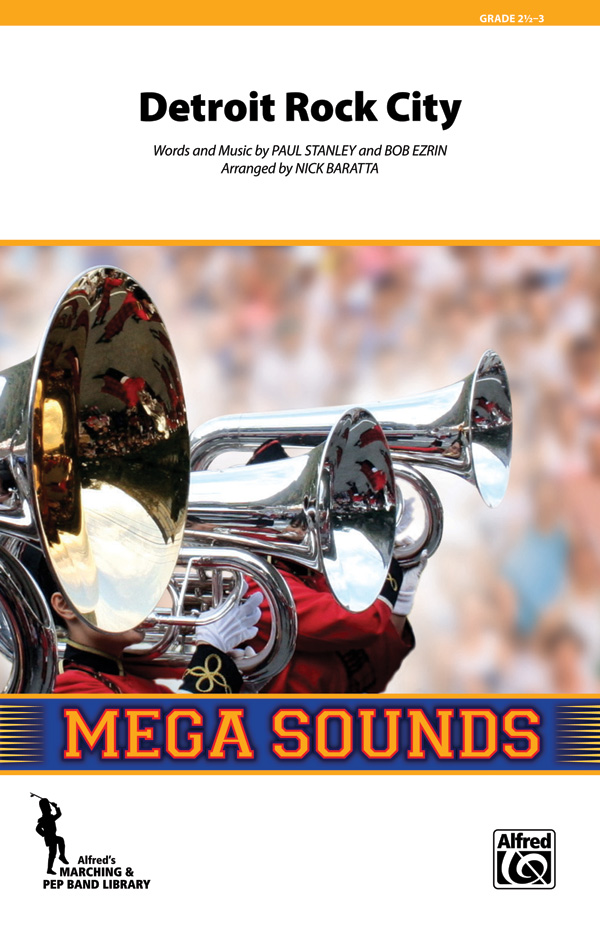 Detroit Rock City Marching Band Conductor Score Parts Kiss