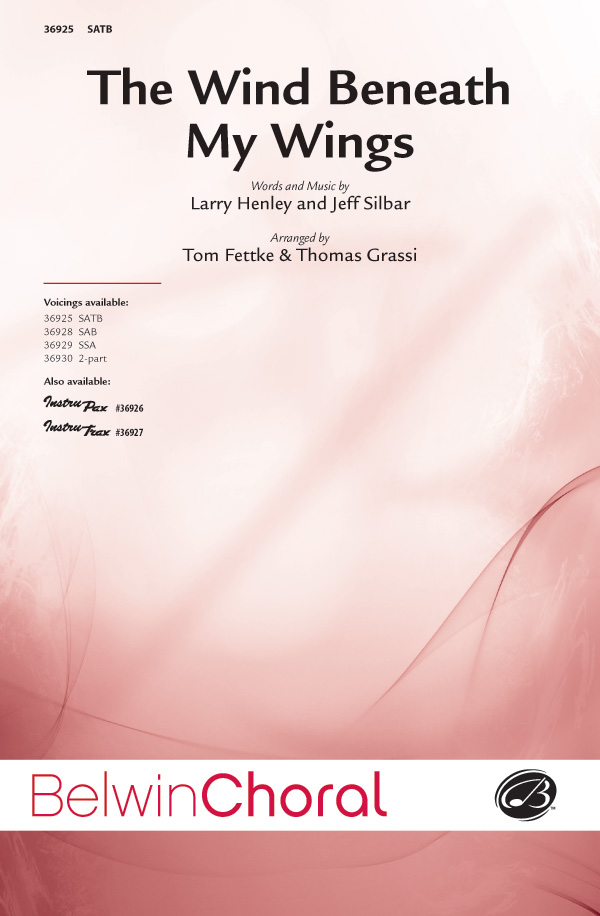 The Wind Beneath My Wings SATB Choral Octavo Larry Henley Sheet Music